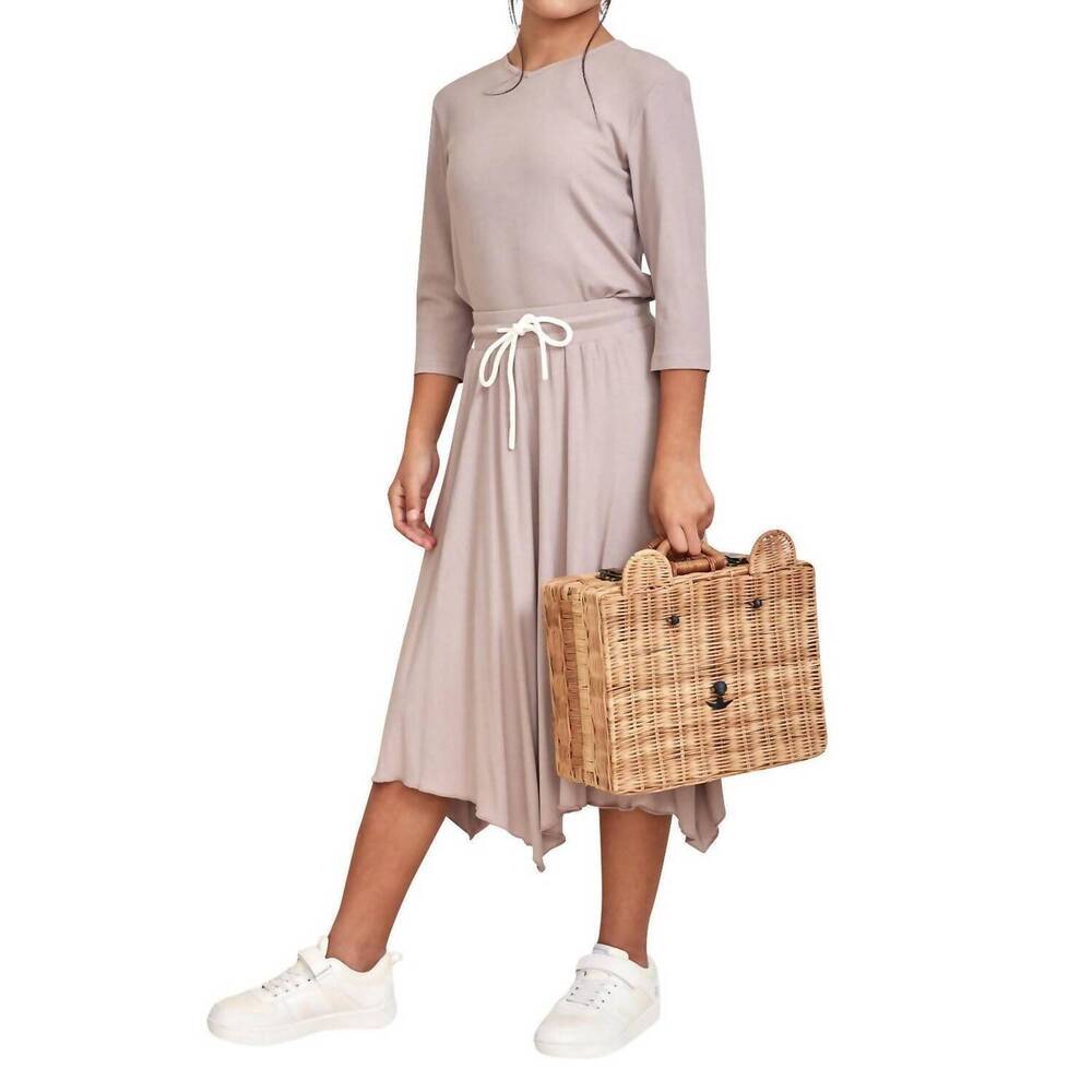 NEW JUNEES cabana midi skirt in pink